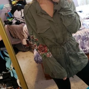 Olive green army jacket